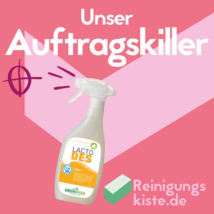 Ein Bild einer Sprühflasche, die auf eine Zielscheibe schießt